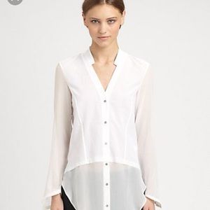 Helmet Lang white blouse